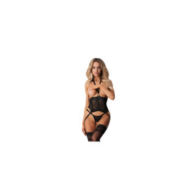 Alliane corset et string - Noirs